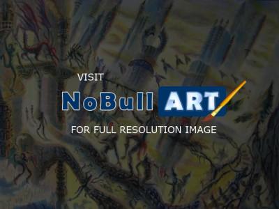 Robs Grail Art - Dark Knight Of The Soul - Ink  Acrylic Wash